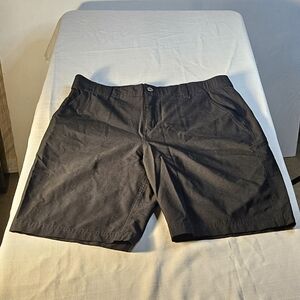 Stylish Black Men's Flat Front Shorts